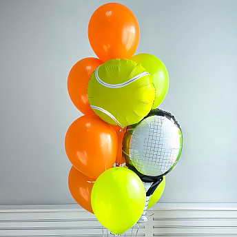 Фонтан из воздушных шаров "Теннис"