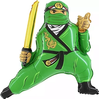 Фольгированная фигура "Ниндзя зеленый"