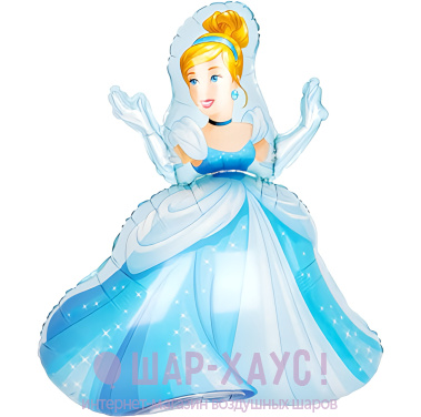 Фольгированная фигура "Принцесса Золушка Бальное платье"  фото