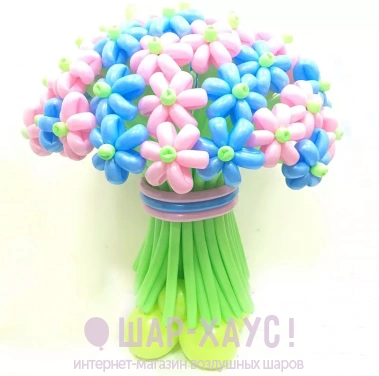 Букет цветов из воздушных шаров "Весенний" фото