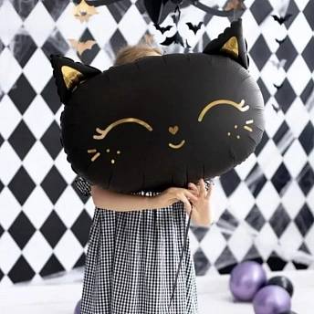 Фольгированная фигура "Черный котик"