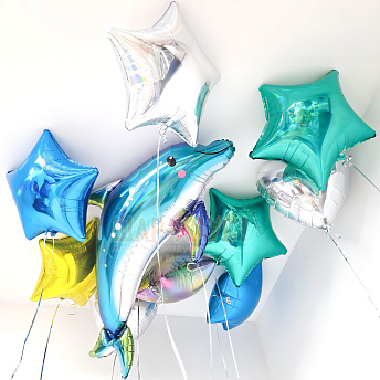 Композиция из шаров "Море"
