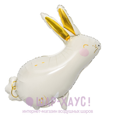 Фольгированная фигура "Зайка золотые ушки"  фото