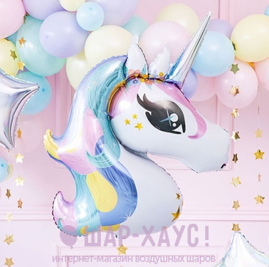 Воздушные шары Фольгированная фигура "Единорог"  фото