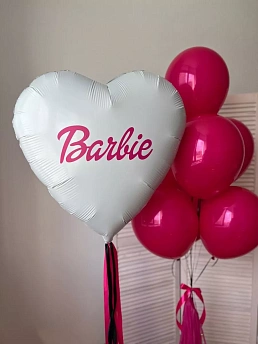 Композиция из шаров "Barbie pinks"