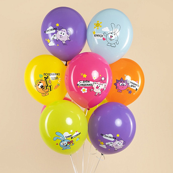 Воздушные шары с рисунком "Смешарики"