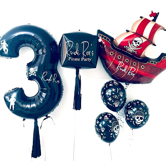 Композиция из шаров "Черная Борода" 