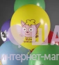 Воздушные шары с гелием "Три кота разноцветные"