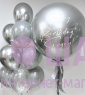 Композиция из шаров "Серебряный праздник" 