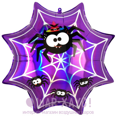 Фольгированная фигура "Паутина на Хэллоуин" фото