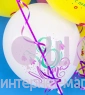 Воздушные шары с рисунками "С праздником весны"