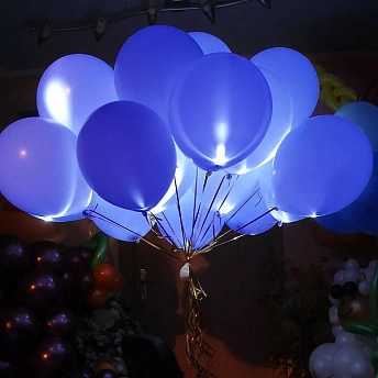 Светящиеся воздушные шары "Синие"