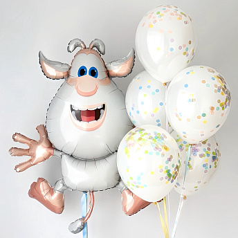 Композиция из шаров "Буба и стеклянные шары" 