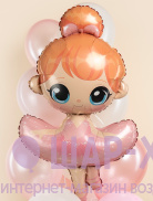 шар баллерина москва воздушный шар милая балерина шарик в виде балет шары с гелием круглосуточная доставка москва фото