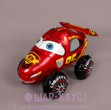 Напольный 3D шар "Тачка" фото