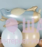 Фольгированная фигура "Самолет голубой сатин" 79 см