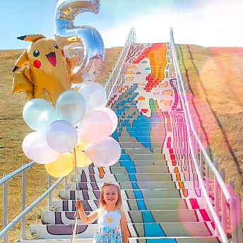 Букет из 15 шаров "Нежный Пикачу"