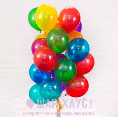 Воздушные шары с гелием "Кристаллы" фото