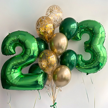 Композиция из шаров "Изумруд" 