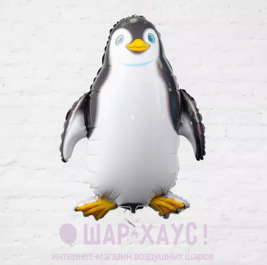 Фольгированный шар "Пингвин" фото
