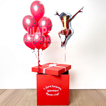 Коробка сюрприз с шарами "Леди Баг"