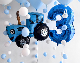 Синий трактор