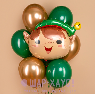 Букет из шаров "Веселый эльф" фото