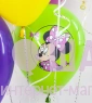 Воздушные шары с гелием "С днем рождения от Минни"