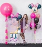 Композиция из шаров для детей "В стиле Минни"