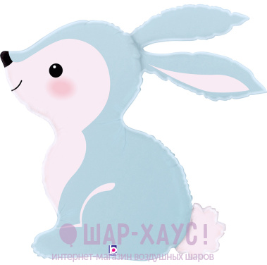 Фольгированная фигура "Зайка Голубой"  фото