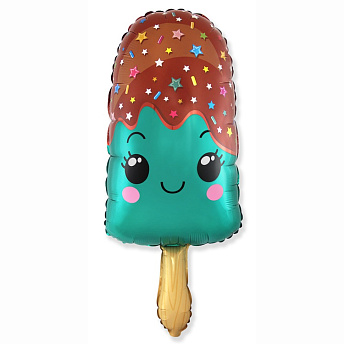 Фольгированная фигура "Бирюзовое счастливое эскимо"