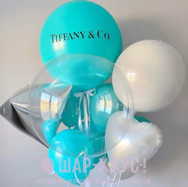 Букет из шаров "Tiffany" фото