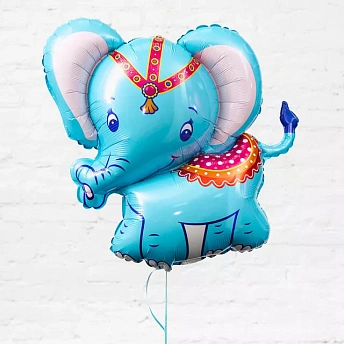 Фольгированный шар "Голубой слоник"