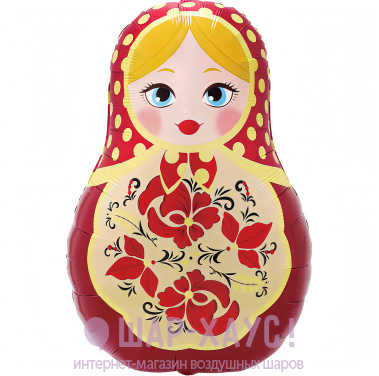 Фольгированная фигура "Матрешка"  фото