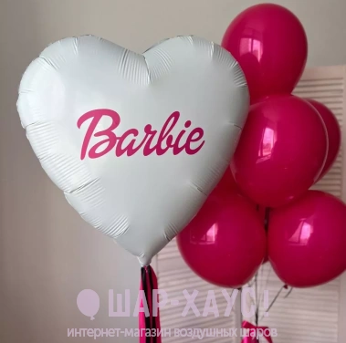 Композиция из шаров "Barbie pinks" фото