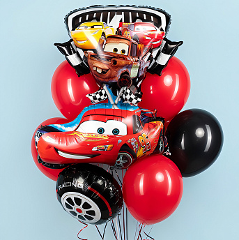 Фонтан из воздушных шаров "Радиатор-Спрингс"