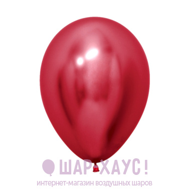 Воздушный шар "Красный хром" фото