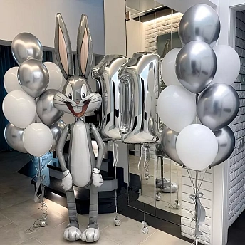 Композиция из шаров "Bunny celebrates 2"