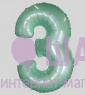 Фольгированные шары цифры "Мятный пастель" 1 шт (102 см)