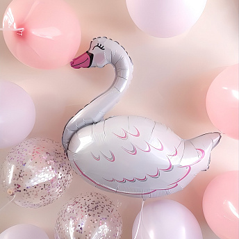 Композиция из 10 шаров "Лебедь" 