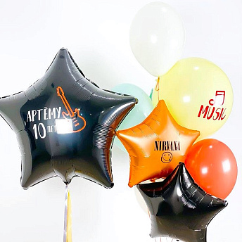 Композиция из шаров "Музыка" 