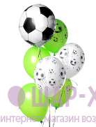фонтан из футбольных шаров связка с шарами футбол фото