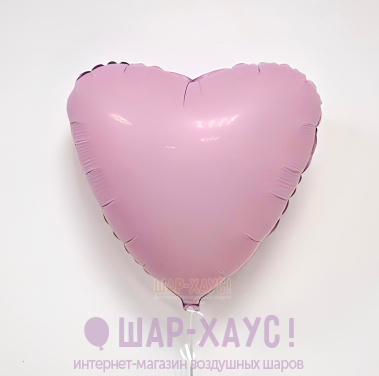 Фольгированное сердце "Розовый фламинго" фото