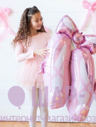 Фольгированная фигура "Пуанты балерины Цветы 3D" 100 см