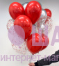 Композиция из шаров "Красный блеск" 