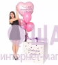 Воздушные шары в коробке "Для любимой мамы Lux"