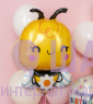 Фольгированная фигура "Пчелка с цветком" 84 см