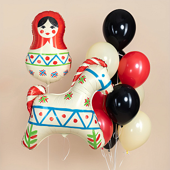 Композиция из шаров "Русский узор" 