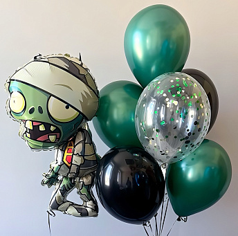 Композиция из шаров "Зомби" 