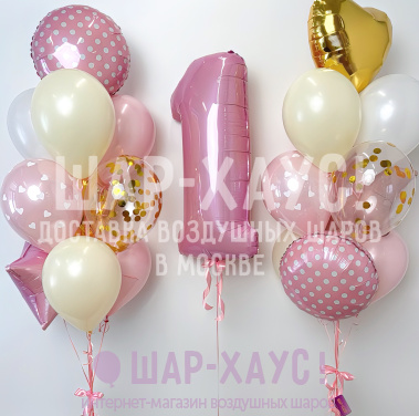 Композиция из шаров "Загадочный праздник" фото